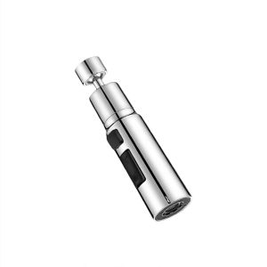 Đầu Vòi Rửa Bát Tăng Áp 3 Chế Độ Phun - Đầu nối đồng thau xoay 360 độ sục khí chống bắn nước bồn rửa chén