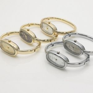 GTRBFDS Luxury Bracelet Watch Elegant Gold/Silver Quartz Watch High Quality Roman Dial Wristwatch for Women