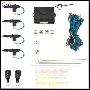 【Vktech】 Keyless Entry System Locking Kit Remote Control Door Lock Actuator with Turn Light Car Central Locking System Car Alarm System 【1-3 days Delivery】