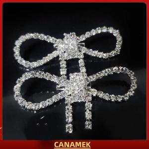 Miễn phí vận chuyển✨ Thời trang sáng bóng Rhinestone Bow Khóa Ngọc Trai Tua Pin Kim Cương khóa DIY may Giày Túi Đính Phụ Kiện đám Cưới Quà Tặng