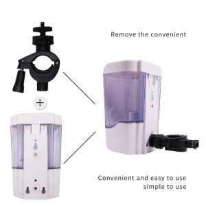 K3X with Digital Counter Noncontact Thermometer with Alcohol Dispenser 700ml Fever Alarm and 2.1M stand
