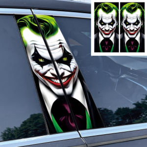 Joker Car B-pillar Sticker DIY Graffiti Car Center Column Cartoon Cover Scratches Decor Waterproof Decal