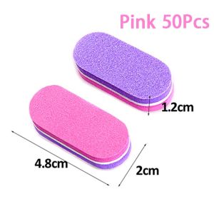 10/50Pcs Kikir Kuku 2 Sisi Nail Buffer File Mini Alat Penghalus Amplas Nail Art Kikiran Kuku Manicure Pedicure Perawatan Pengkilap
