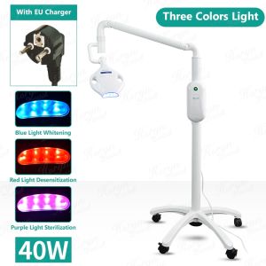 40W Oral Lighting เครื่องฟอกสีฟันทันตกรรม ไวท์เทนนิ่ง 3 สี ล้อตั้งพื้นแบบเคลื่อนย้ายได้