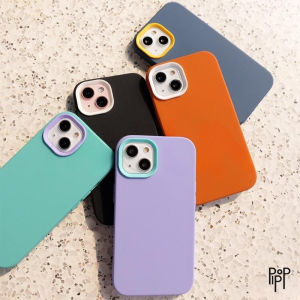 [CASING HP] Dual Color Case - Softcase Fullcover for iPhone 14 15 PRO PROMAX PLUS