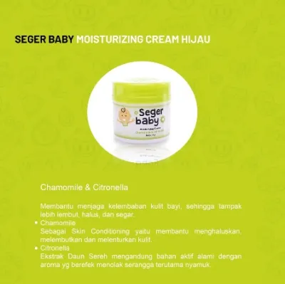 [Ayacosmetik] Seger Baby Cream / Pelemban Bayi 35gr / Moisturizer