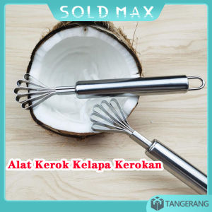 Stainless Steel Alat Kerok Kerokan Buah Kelapa/Coconut Fruit Scraper Tool/Alat Kerokan Kelapa