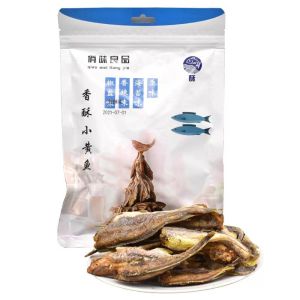 【DIOA MALL】 即食小鱼干袋装80g黄花鱼干休闲零食 Instant dried fish bag 80g dried yellow croaker snack