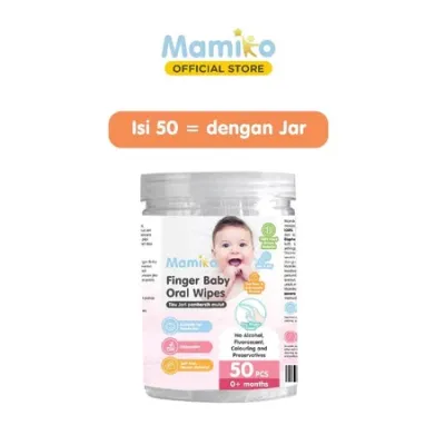 Mamiko Finger Baby Oral Wipes //Kasa Pembersih Lidah Gusi Gigi Mulut Bayi