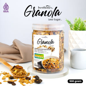 Best Honey  Granola  Sereal Sehat  Sarapan Sehat  Oatmeal  Almond  Mete