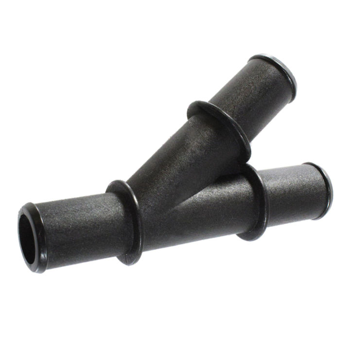 Car Y Heater 3 Way Water Hose Fitting Barb Connector Black PA66 & GF30