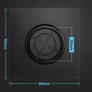 AumoPro 1Pc Home Improvement 86Type With Outlet Hole With Rubber Pad Cable Cover Cable Socket Panel Decorative Cover Wall Blank Panel Cover Plate Inlet Threading Hole