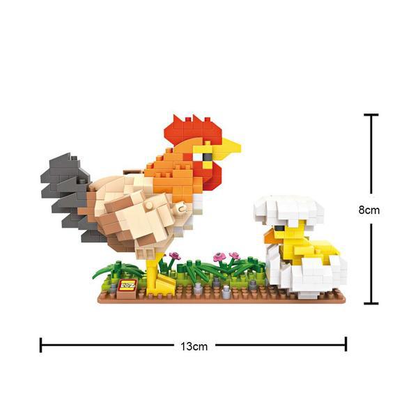 บล็อคและของเล่นตัวต่อ ของเล่น ตัวต่อ เลโก้ ชุดตัวการ์ตูน  Chicken จำนวน 390 ชิ้น_9544
