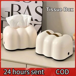 【COD】Creative Cotton Irregular Cloud Shape Tissue Holder High - Grade Napkins Face Towel Storage Box Light Luxury Household Living Room Ornaments