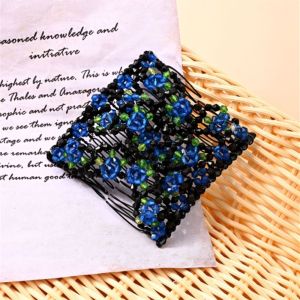 UUMIR Hairstyle Hair Accessories Women Girls Hair Combs Clips Double Hair Comb Magic Beads Elasticity