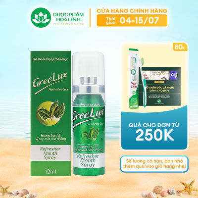 Xịt Thơm Miệng Greelux Fresh Mint Cool (Vị cay mát nhẹ nhàng)