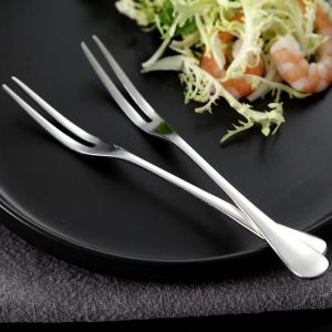 NIGHT PU Cake Restaurant Dinnerware Flatware Cutlery Stainless Steel Tableware Fruit Forks Pickle Forks tail Accessories