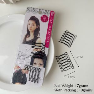Sirkam Alloy 7.5cm Aksesoris Rambut Hairdo Set Wedding Veil Hair Side Comb Metal AHS001
