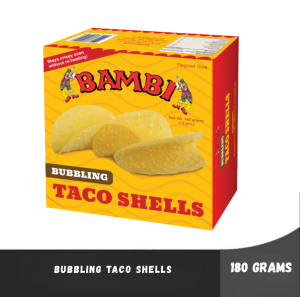 Bambi BUBBLING TACO SHELLS 180 grams / 12 pcs per pack