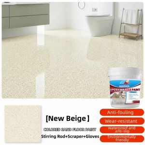 ZEREX Epoxy Colored Sand Paint Self-Leveling Epoxy Paint For Flooring Floor Paint For Cement Epoxy Flooring Paint With Tools Cement Floor Paint High Gloss Non-Slip Paint Imitation Marble Cement Imitating Marble Tiles Anti Slip And Wear Resistant Paint