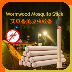 Natural Mugwort Mosquito Repellent Stick Indoor Outdoor Home Use Safe for Pregnant Women And Babies 30 Sticks Pack