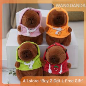 [COD] SAjeNH SPORT Cute Cartoon Capybara Pendant Plush Toy Doll Bag Hanging Ornaments Cute Kapila Keychain Doll Car Pendant Desktop Doll Ornaments