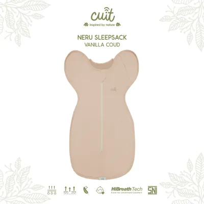 [NEW COLORS] CUIT Kantong Tidur Bayi Bedong Bayi Instan Lengan Flexible Neru 0-6 Bulan