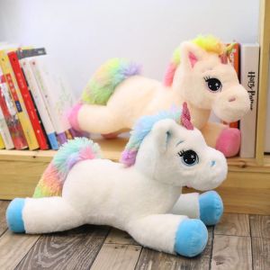 40cm 60cm 80cm Rainbow Unicorn Plush Toys Kawaii Kids Toys Stuffed Cartoon Animal Baby Doll Children Christmas Birthday Gift2026