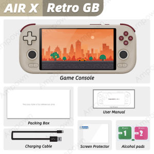 MANGMI AIR X Handheld Game Console Qualcomm Snapdragon 662 5.5 Touchscreen Android 14 Active Cooling Fan 15W Fast Charging RGB