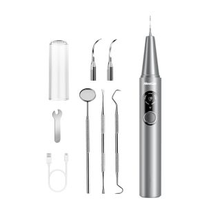 MeeGoo Visual Ultrasonic Teeth Cleaner Tartar Remover LED Display Oral Care Dental Calculus Remover