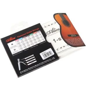 Flamenco Guitar Strings Crystal Nylon Carbon Silver-Plated Copper Winding Nano Polished Coating