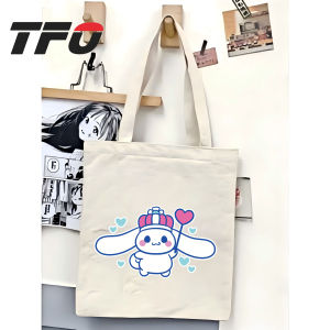 TFO Minimalist Cinnamoroll Character from Sanrio Canvas Tote Bag Versatile Ideal for College School