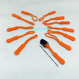 Puller Rope Atau Zipper Puller Tali Variasi Tarikan Kepala Resleting Warna Orange Harga Per Lusin 12 Biji Kode ZPOR