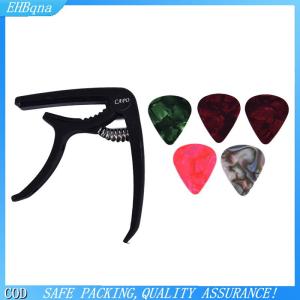 [COD] 1 Guitar Capo and 5 Guitar Picks for Acoustic Electric Guitarra Accessories