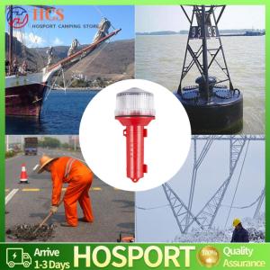 【HCS】Solar Charging LED Marine Signal Light 65 Degree Anti-Fog Boat Navigation Light Safe Sailing Light for Marine Navigation