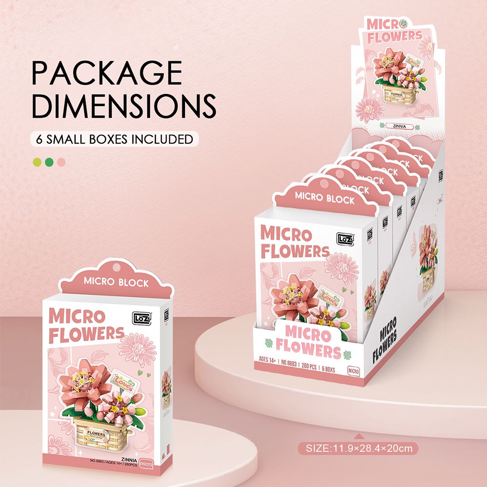 Set de construction mini panier de fleurs décoration florale diy_voghion.com