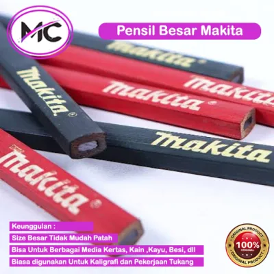Pensil Tulis Besar Makita Tukang Murah HB Per 2 Pcs Pencil Kalighrafi Marking Bangunan