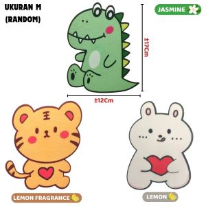 Stiker Pengharum Ruangan Karakter Sticker Tempelan Pewangi Penghilang Bau Toilet Kamar Mandi Freshener Sticker Beraroma Wangi Motif Kartun Unik Lucu - GP Mall