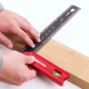 Professional Carpentry Square Precisions Multiple Angles Measuring Tool Combination Square for Accurate Marking & Drawing