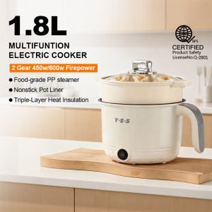 Multifunctional Electric Cooker With Steamer Rice Cooker Hot Pot Cooker Non Stick Pan 1.8-4.8L