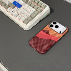 Magnetic Case Mountain Pattern Shell for iPhone 17 16 15 Pro Max Magnets Hard PC Cover Camera High Lens Protective Phone Capas