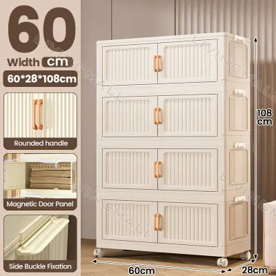 6 layers Storage Cabinet Drawer layers Thickened Drawer Organizer Storage Baby Clothes Storage Box For Toy Plastic Home Organizer Wardrobe Space-Saving
