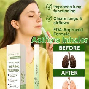 Herbal Lung Inhaler for Cough Asthma Relief Mullein Lungs Cleanse Supports Respiratory Health Soothes Airways