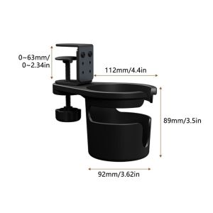 ArtLiving Desk Cup Holder180° Rotating Cup Holder for DeskUnder Table Cup Holder for Home Office