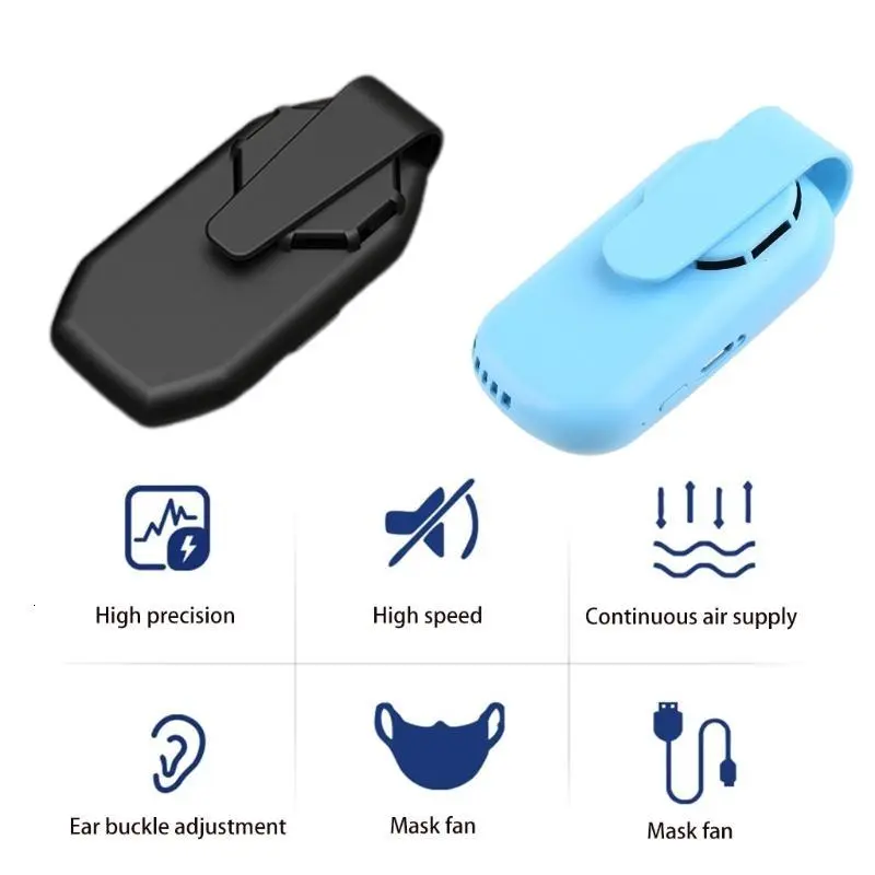 Rechargeable Electrical Air Purifying Respirator Electric Air Conditioning Cooling Fan Reusable Dust-Proof for Outdoor