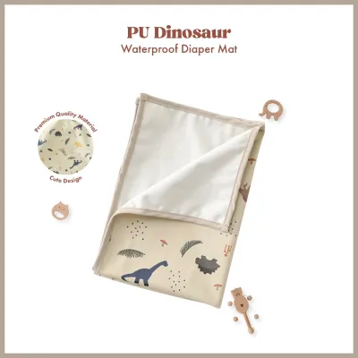 DayOne 🍃【PU Waterproof】Baby Changing Mat with Soft Cotton Layer Alas Lampin Bayi Kalis Air