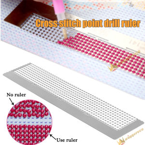 [Winnereco]Thước Lưới Khoan Điểm Dụng Cụ Thêu Tranh Kim Cương Khoan Tròn Tự Làm Thước Vẽ Đặc Biệt Để Gắn Tay Kim Cương Tròn