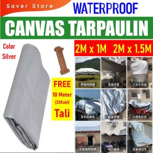 Saverstore [2 Meter x 1 / 1.5Meter] Sunscreen Tarp Tarpaulin Rainproof Cloth Waterproof Sunscreen Shade Multipurpose