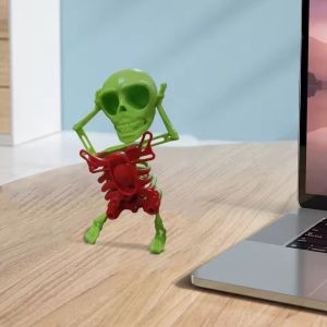 Creative Skull Dance Toy Wind Up 3D Printed Educational Mainan Kanak Kanak Unik for Boys Girls