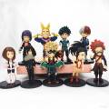 lz- 9pcs My Hero Academia action figure Midoriya Izuku deku Bakugou Katsuki Todoroki Shoto Toy anime doll ornaments. 